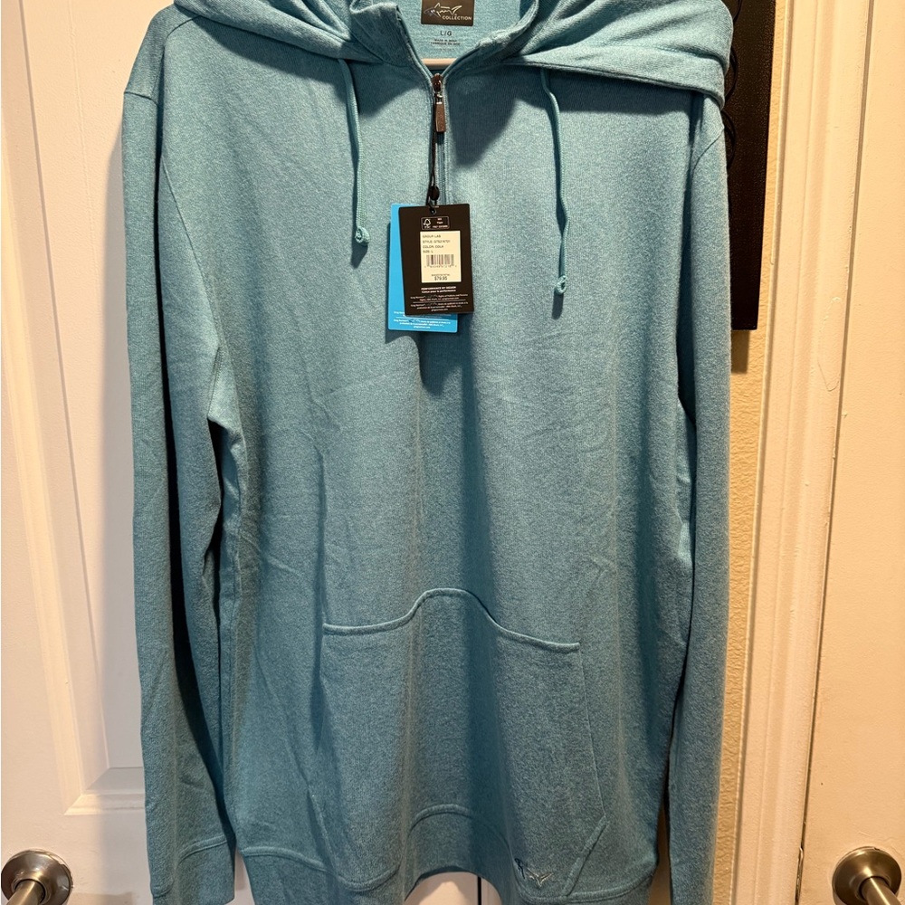 Greg Norman Collection Men's Blue Zip-Up Sweater